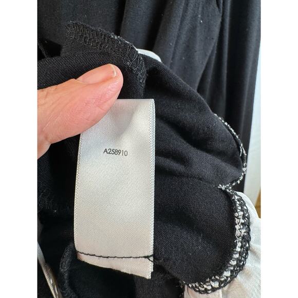 Logo by Lori Goldstein Color-Block Long Cardigan Black White Soft Loose Fit SZ M - Picture 8 of 8